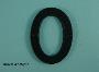 75mm (3") Black Antique Numerals - 550 0-9