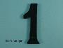 75mm (3") Black Antique Numerals - 550 0-9