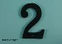 75mm (3") Black Antique Numerals - 550 0-9