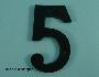75mm (3") Black Antique Numerals - 550 0-9