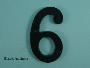 75mm (3") Black Antique Numerals - 550 0-9