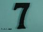 75mm (3") Black Antique Numerals - 550 0-9