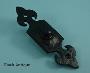 Fleur De Lys Bell Push - Black Antique - 572