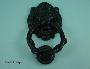 Lion Head Door Knocker - Black Antique - 574