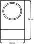 Square Top Cylinder Pull - 1136