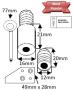 Deluxe Barrel Sash Stop With 2 Steel Inserts, Key & Striker Plate - 084 & 085
