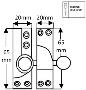 Plain Round Knob: Straight Arm Fastener - Standard - Non-Locking - 097