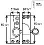 Raised Round Knob: Straight Arm Fastener - Standard - Non-Locking - 099