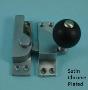 Straight Arm Fastener - Black Wood Knob - Standard: Non-Locking - 104WB