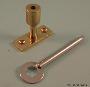 Brass Lockable Pin to suit Casement Stays - 257