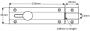 Door Bolt - Modern, Solid Brass - 416