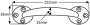 Bow Handle, 150mm Solid Brass - 420