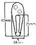 Single Wardrobe Hook, Victorian Solid Brass - 432