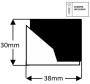 Shielded Door Stop Solid Brass - 447