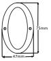 75mm (3") Solid Brass Numerals - 450 6-0