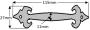 Fleur-De-Lys Pull Handles Black Antique - 522