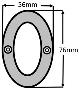 75mm (3") Black Antique Numerals - 550 0-9