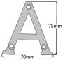 75mm (3") Black Antique Numerals - 550 A-B