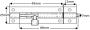 Barrel Bolt - Aluminium - 25mm Wide - 610