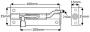 Barrel Bolt - Aluminium - 25mm Wide - Necked - 611