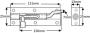 Barrel Bolt - Aluminium - 25mm Wide - Necked - 611