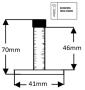 Projecting Door Stop Aluminium - 645