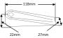 Door Wedge PVC Black or Grey - 744