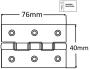D.P.B.W. Brass, Hinge Brass (Pair) - 809